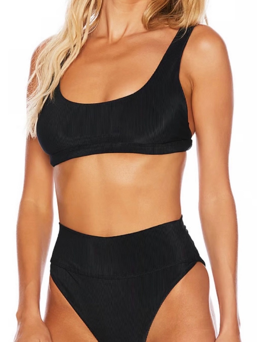 Beach Riot Black Peyton bikini top